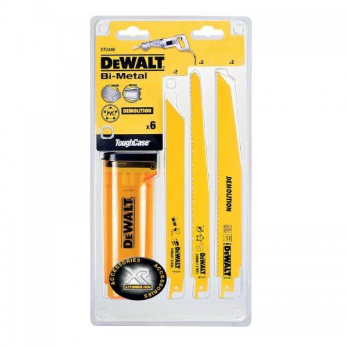 DeWALT Jeu de lames de scie pour bois et métal dans un coffret de rangement (6 pièces) DT2440L