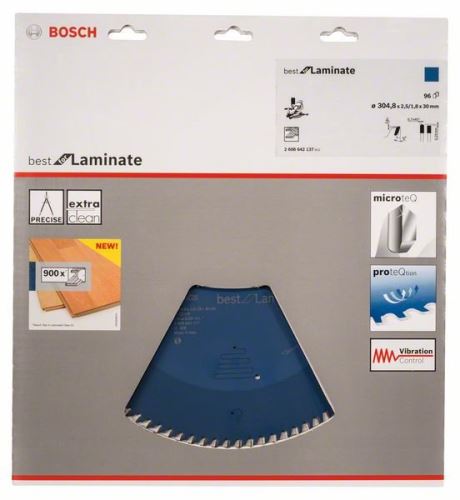 BOSCH Lame de scie circulaire Best for Stratifié 305 x 30 x 2,5 mm, 96 2608642137