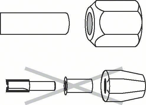 BOSCH Mandrin à pince 10 mm, 24 mm 2608570125