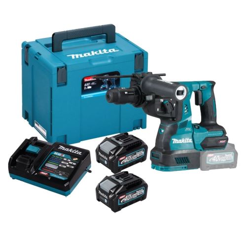 Makita Marteau sans fil avec mandrin remplaçable Li-ion XGT 40V/4.0Ah, Makpac HR004GM201