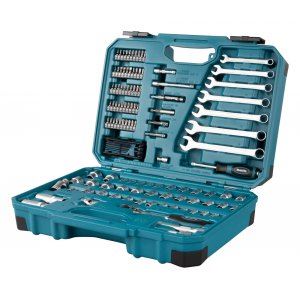 MAKITA jeu d'outils à main 3/8" embouts/douilles/douilles/cliquet, 120 pcs E-06616