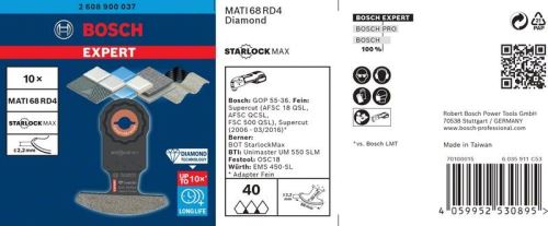 BOSCH EXPERT STARLOCKMAX MATI68RD4 2,2x68,10 pièces 2608900037