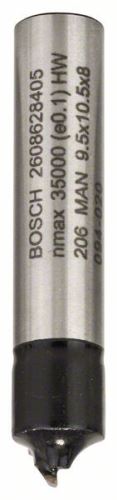 BOSCH Fraise à contre-dépouille 8 mm, R1 3,2 mm, D 9,5 mm, L 10,2 mm, G 41 mm 2608628405