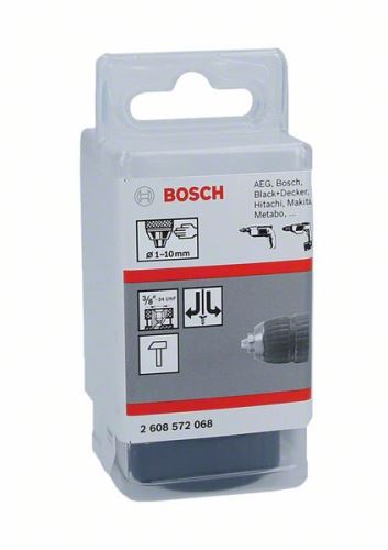 BOSCH Mandrins à serrage rapide jusqu'à 10 mm 1-10 mm, 3/8" – 24 2608572068