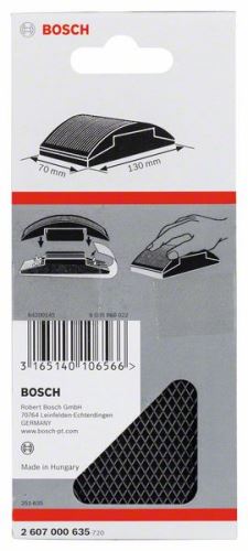 BOSCH Bloc pour meulage manuel 70 x 130 mm 2607000635