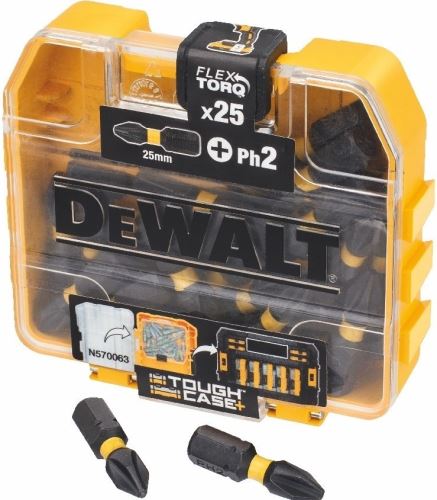 Jeu d'embouts DeWALT Ph 2 FLEXTORQ (25 pièces) DT70555T