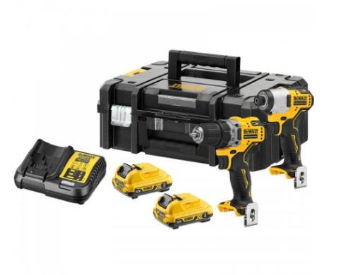 DeWALT Combo ensemble d'outils à batterie 12V DCK2110L2T