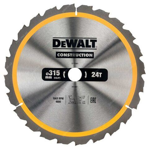 DeWALT Lame de scie pour bois 315 x 30 mm DT1961