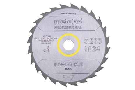 METABO Lame de scie "bois coupé - professionnel", 315 x 30 mm, 24 dents, 20° 628016000