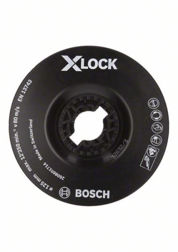 BOSCH X-LOCK Plaque d'appui, fine 125 mm, 12 500 tr/min 2608601714