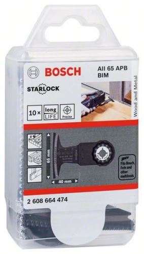 BOSCH RB – 10 pièces AII 65 APB 40 x 65 mm 2608664474