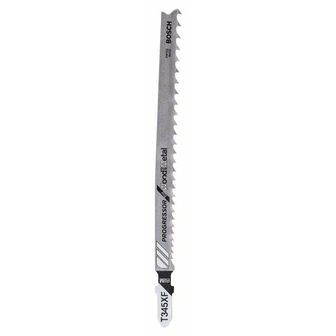 BOSCH Lame de scie pour scie alternative T 345 XF Progressor pour le bois et le métal (5 pièces) 2608634994