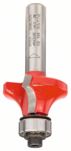 BOSCH Fraise à arrondir 8 mm, D 28,6 mm, R1 8 mm, L 12,7 mm, G 55 mm 2608629375