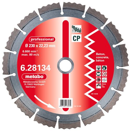 METABO Disque diamanté 150x22,23 mm, professionnel, CP 628132000