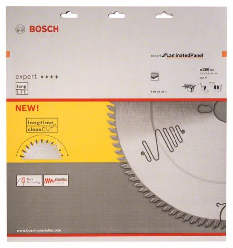 BOSCH Lame de scie Expert pour panneau stratifié 350 x 30 x 3,5 mm, 108 2608642518