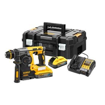 Marteau combiné DeWALT SDS-Plus 18 V PowerStack 2x 5Ah, TSTAK DCH273H2T