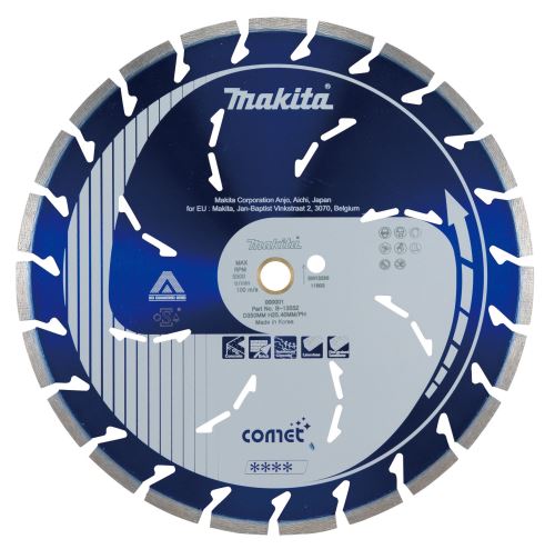 MAKITA disque à tronçonner diamanté Comet Rapid 350x25,4 mm B-13552