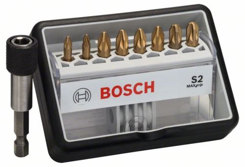 BOSCH Jeu d'embouts de tournevis Robust Line, S Max Grip 25 mm (8+1 pcs) 2607002575