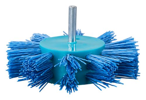 Brosse plate MAKITA en nylon, souple, tige cylindrique, 100 mm D-45755