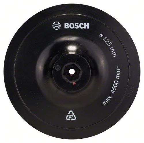 BOSCH Plaque de fixation avec Velcro 125 mm, 8 mm 1609200154