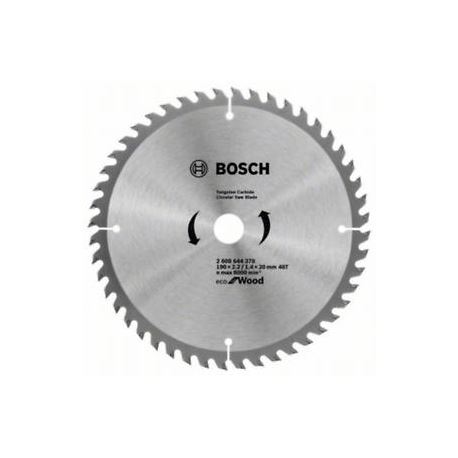 BOSCH Lame de scie Eco pour bois 190x2,2/1,4x20 48T 2608644378