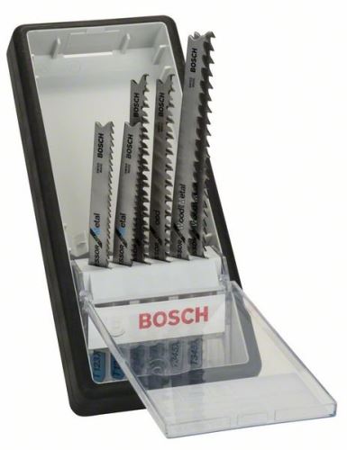 BOSCH jeu de 6 lames de scie Robust Line Progressor, avec tige TT 123 X (2x) ; T 234 X (2x); T 345 XF (2x) 2607010531