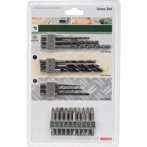 BOSCH Uneo ensemble mixte (19 pièces) 2609256989