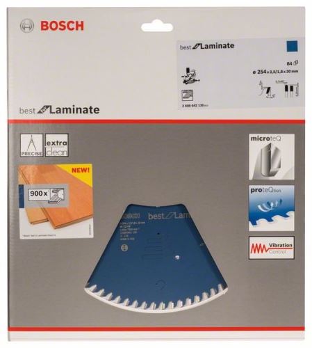 BOSCH Lame de scie circulaire Best for Stratifié 254 x 30 x 2,5 mm, 84 2608642135