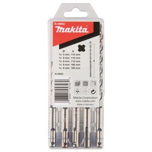 MAKITA jeu de forets SDS-Plus V-Plus 5;6;8x50/110 et 6;8x110/160 mm, 5 pièces B-49052