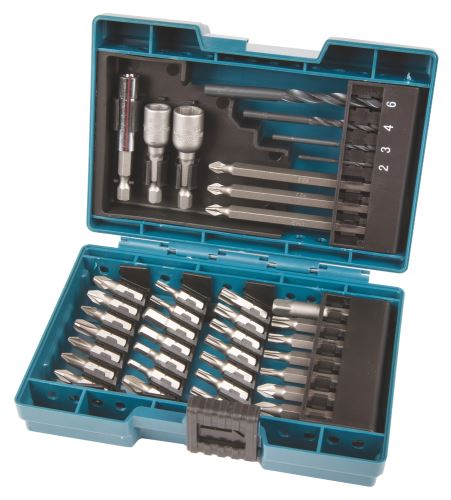 MAKITA jeu d'embouts et de forets 36 pièces dans un coffret en plastique B-54106