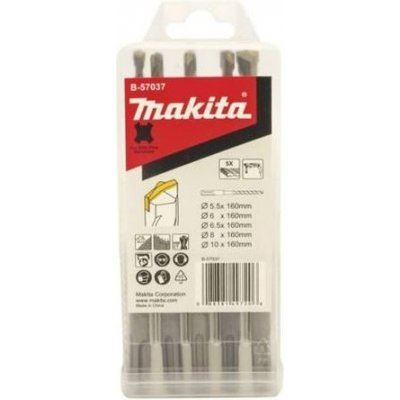 MAKITA jeu de forets SDS-Plus D 5.5;6;6.5;8;10 mm, 5 pièces B-57037