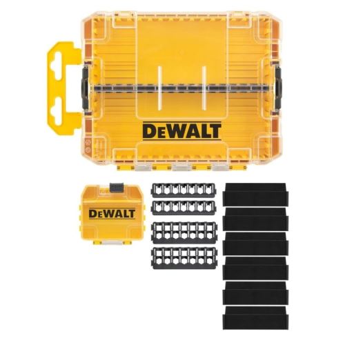 Kit de mallette moyennement résistante DeWALT (plus mallette, compartiments, supports) DT70802