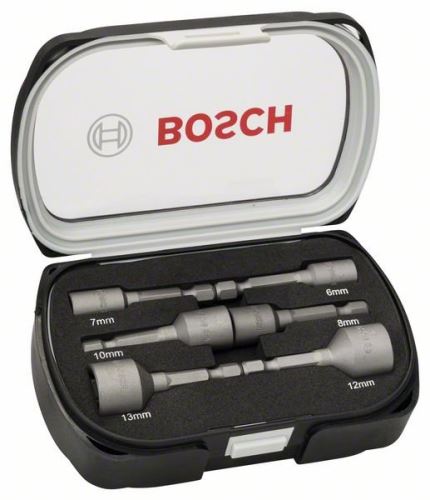 Jeu de 6 clés à douilles BOSCH 50 mm ; 6, 7, 8, 10, 12, 13 mm 2608551079