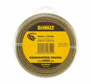 Chaîne DeWALT pour tondeuses à cordes, 15,2 mx 2 mm DT20650