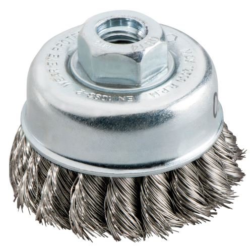 METABO Brosse à casseroles 65x0,35 mm/ M 14, acier inoxydable, torsadée 623801000