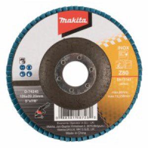 Disque à lamelles MAKITA 125x22,23 mm K80 Zirkon D-74245