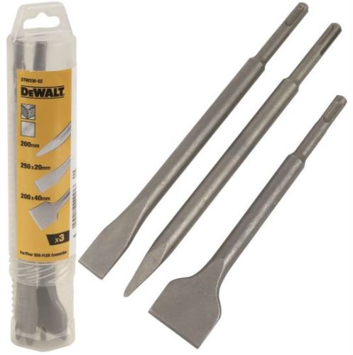 Jeu de burins DeWALT SDS-Plus (3 pièces) DT60330