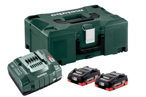 METABO Kit de base (chargeur + batteries) 18V / 2x LiHD 4,0 Ah + mallette 685130000