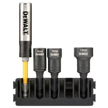 DeWALT Set (5 pcs) porte-embouts + têtes de serrage nettoyables 8, 10, 13 mm DT70827