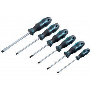 MAKITA jeu de tournevis 6 pièces (4 pièces SL+2 pièces PH) E-10506