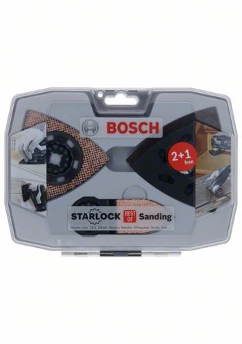 BOSCH Lot de 6 papiers abrasifs Starlock Best of Sanding Set AVZ 93 G ; AVZ90RT6 ; AVZ32 RT4 ; Papier abrasif Bois et Peinture (3×) 2608664133