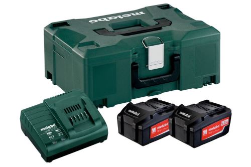 METABO Kit de base (chargeur + batteries) 18V / 2 x 5,2 Ah, ASC 30 - 36 V + mallette 685065000