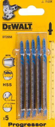 DeWALT Lame de scie Progressor 100 mm pour métal, tôles, tuyaux jusqu'à 10 mm (5 pièces) DT2058