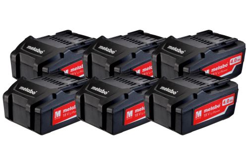 METABO Batterie Li-Power Li-Power 18 V/4,0 Ah (6 pièces) 625151000