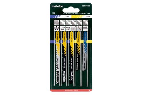 METABO Jeu de lames de scie 2, métal, bois, plastique (5 pièces) 623645000