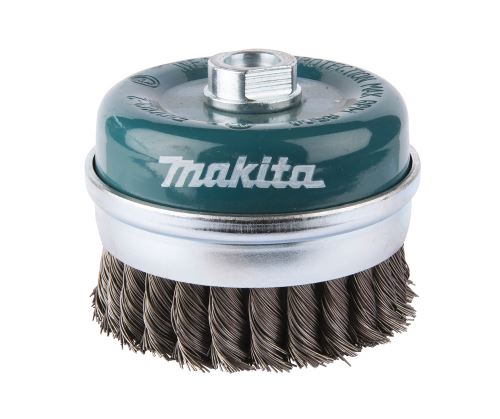 Brosse boisseau en fil d'acier MAKITA, fil ondulé 0,5 mm, 100 mm D-29290