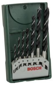 BOSCH Coffret de mini-forets à bois 7 pièces X-Line 2607019580