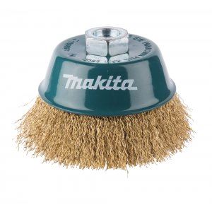 MAKITA Brosse boisseau en fil de laiton, fil ondulé 0,3 mm, 100 mm D-39805