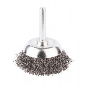 Brosse boisseau en fil d'acier MAKITA, tige cylindrique, 38x6 mm D-39908