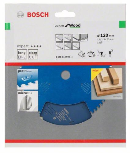 BOSCH Lame de scie Expert pour le bois 120 x 20 x 1,8 mm, 12 2608644003